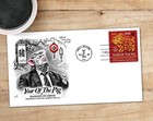 Trump - Year Of The Pig - Faux Fdc Cover  artistamp  Faux Postage  Cinderella 