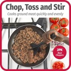 Goodcook Heat-resistant Nylon Meat Choppers Set Of 2 5-blade Black