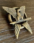 Ww2 Italian Fascist Spqr Roma Bronze Badge Near Mint