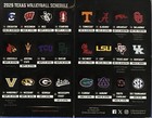 2025 Texas Longhorns Ut Schedule      College Volleyball Sked New        Cool