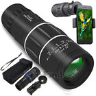 16x52 Monocular Telescope Lens Camera Sky Scope Hunting With Cell Phone Holder