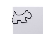 100 Count Bag Shaped Paper Clips Black Scottie Dog Clips By Butler In The Home