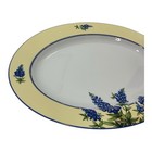2001 Amon Carter Museum Texas Bluebonnet 14 1 2    Oval Serving Platter Rare Tray