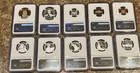 1776-2026 Us Mint 10 Coin Silver Proof Set Ngc Pf70 Fr 250 Flag Label