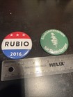 Lot Of 8 Vintage Pin-back Political Buttons - Rubio  Bush  Macgregor  Humphrey
