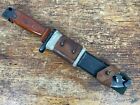Vtg Iraqi Tabuk M1974 Bayonet Fighting Knife W Romanian Scabbard   Frog