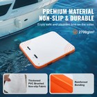 Uimoso Inflatable Floating Dock 6x5ft Inflatable Dock Platform Mat With Ladder
