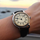 Men   s Retro Quartz Watch     Leather Strap Analog Business Wristwatch Gift