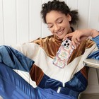 For Iphone 16 Pro Case   compatible With Magsafe  Oil Painting Printed Flower 