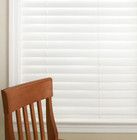 White Cordless 2 In  Faux Wood Blind - 27 In  W X 54 In  L  actual Size 26 5 In 