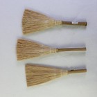 Lot Of 3 Rustic Primitive Wooden Handle Whisk Brooms 12 