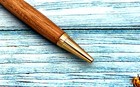 Whiskey Barrel Stylus Pen With 24k Gold Trim   Personalized Executive Gift