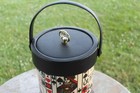Vintage Ice Bucket Bowl Casino Poker Cards Stud Queen Of Hearts Gambling