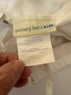 Pottery Barn Kids White W  Pink Ribbon Basket Liner 14 X 11 25