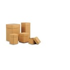 Open Head Transport Drum  Fiber  30 Gal  Unlined  Brown  10091