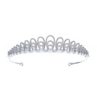 Sterling Silver Freshwater Pearl Cubic Zirconia Tiara - 925 Headdress