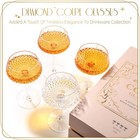 Coupe Glasses  Martini Glasses Set Of 4  Vintage Champagne Coupe Glasses  8oz