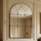 Vintage Fireplace Mirror Arched Mid Century Modern Wall Mirror Versatile Decor