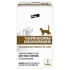 Elanco Tapeworm Dewormer For Cats 3 Tablets Praziquantel Worm Removal Treatment