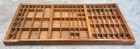 Vintage Printers Drawer Wood Letterpress Type Case 89 Shadowbox Hamilton Style