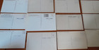 Lot Collectible Postcards Unused Tinted   Blk white Feat homes Of Stars  
