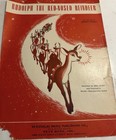 Vintage Sheet Music Lot 10 Christmas 1917 Bells St Marys 1934 Santa 1949 Rudolph