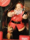 Lot Of 2 Coca Cola Sundblom Santa Christmas Tree Ornament With Ornamotor 2005
