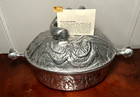 Brand New Vintage 1970 Don Drumm Brutalist Sculpted Cast Aluminum 5qt  Casserole