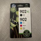 4 Pack Genuine Hp 902xl   902 Black Color Ink Retail Box Sealed Oem Exp 2025