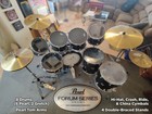 Drum Set  Pearl Forum Series  8 Drum 4 Cymbal Drum Set  12 Pieces