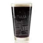 Tulsa  Ok Skyline Pint Glass