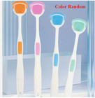 2 Pc Tongue Scraper Cleaner Brush Gag Free Oral Hygiene Scraper Tongue Care
