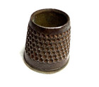 Antique Open Top Thimble Ring Tailor s Thimble 5 8  Tall