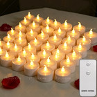 24pcs Flickering Flameless Led Tea Lights Votive Candles With Remote Control
