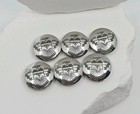 Sterling Silver Vintage Native Thunderbird Concho Button Covers  75 