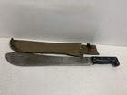 Vintage Bolo Machete Hand Forged Carbon Steel With Sheath