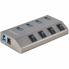 Startech 4-port Self-powered Usb-c Hub With Individual On off Switch