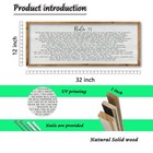 Bible Verse Wall Decor Wood Sign Psalm 91 Christian Home Art 32x12 Inch Pc