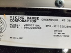 Genuine Viking Built-in Oven 27  Door Handle   F0002576br 0301898