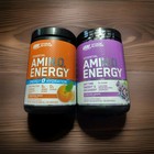 Lot Of 2 Optimum Nutrition Essential Amino Energy Tangerine   Grape   Hydration 