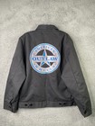 Dickies Eisenhower Jacket Men Large Black Full Zip Insulated Quilt Line Workwear