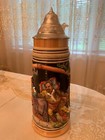 Vintage Large Beer German Stein 12    Tall Made In Western Germany