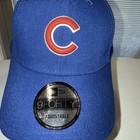 Chicago Cubs Royal Blue W Red C Hat Cap New Era 9forty Hook Loop Gen Mlb Euc