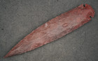 Blood Red 6 9  Flint Spearhead Point Knife Blade Tool Arrowhead I-622
