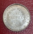 1840 India Silver Rupee  About Uncirculated  au  