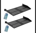 Promaster Server Vented Shelf-19 Inches 2-pack 10   Deep 1u Black Universal