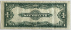 1923  1 One Dollar Us Silver Certificate Large Note - Blue Seal - Horse Blanket