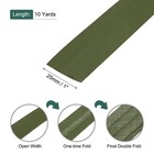 1 Inch Double Fold Bias Tape Continuous Bulk Bias Tape Dark Green 10 Yards