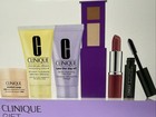Clinique 6 Pc Set Cleansing Mousse  Lotion  Hydrator  Mascara  Eyeshadow  Lipstk