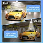 3x E27 Led Garage Light Fan Bulb 28w Deformable Ceiling Fixture Workshop Lamp Us